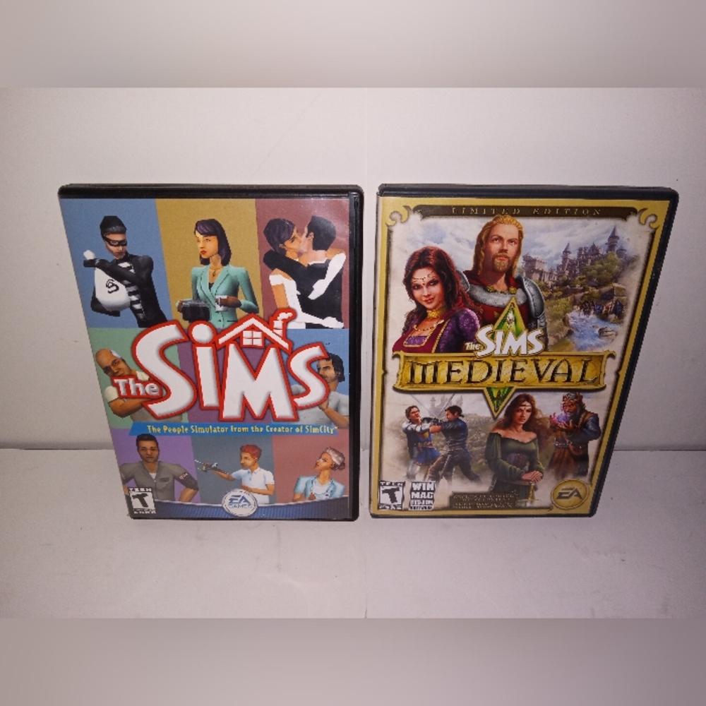 The Sims and medieval Sims PC games